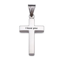 Silver Engravd Cross Necklace | Engravd Co | Personalised Jewellery | Bracelets, Necklaces, Cufflinks, Hip Flasks