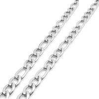 Silver Figaro Chain - 5mm | Engravd Co | Personalised Jewellery | Bracelets, Necklaces, Cufflinks, Hip Flasks