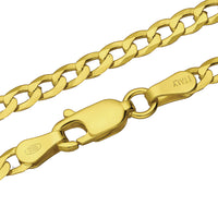 925 Sterling Gold Cuban Chain - 3mm | Engravd Co | Personalised Jewellery | Bracelets, Necklaces, Cufflinks, Hip Flasks