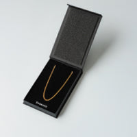 925 Sterling Gold Cuban Chain - 3mm | Engravd Co | Personalised Jewellery | Bracelets, Necklaces, Cufflinks, Hip Flasks