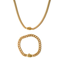 Prime Set (Gold) | Engravd Co | Personalised Jewellery | Bracelets, Necklaces, Cufflinks, Hip Flasks