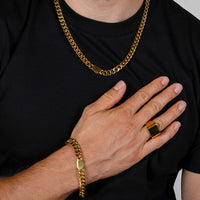 Prime Set (Gold) | Engravd Co | Personalised Jewellery | Bracelets, Necklaces, Cufflinks, Hip Flasks