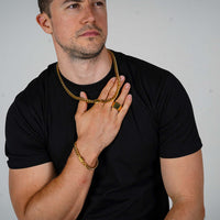 Prime Set (Gold) | Engravd Co | Personalised Jewellery | Bracelets, Necklaces, Cufflinks, Hip Flasks