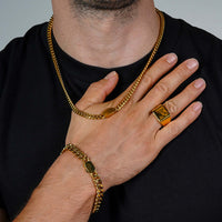 Gold Cuban Link Chain - 5mm | Engravd Co | Personalised Jewellery | Bracelets, Necklaces, Cufflinks, Hip Flasks