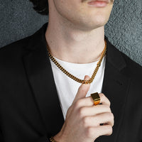 Gold Cuban Link Chain - 8mm