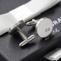 Engravd Round Custom Cuff link set: Design 3