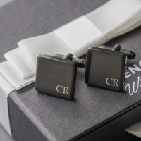 Engravd Square Custom Cuff link set: Design 2