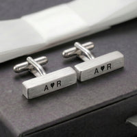 Engravd Solid Cuboid Cuff link set