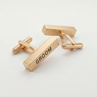 Engravd Solid Cuboid Cuff link set