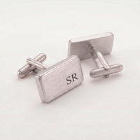 Engravd Rectangle Custom Cuff link set: Design 1