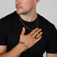 Gold Cuban Chain Bracelet | Engravd Co | Personalised Jewellery | Bracelets, Necklaces, Cufflinks, Hip Flasks