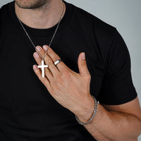 Silver Engravd Cross Necklace | Engravd Co | Personalised Jewellery | Bracelets, Necklaces, Cufflinks, Hip Flasks