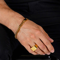 Gold Cuban Chain Bracelet