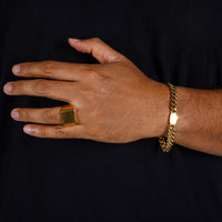 Gold Cuban Chain Bracelet