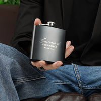 Engravd Hip Flask - Name/Title/Date | Engravd Co | Personalised Jewellery | Bracelets, Necklaces, Cufflinks, Hip Flasks
