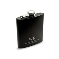 Premium Matte Black Steel Hip Flask and Gift box | Engravd Co | Personalised Jewellery | Bracelets, Necklaces, Cufflinks, Hip Flasks