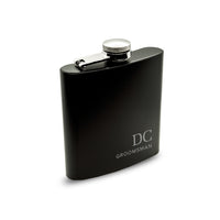 Premium Matte Black Steel Hip Flask and Gift box | Engravd Co | Personalised Jewellery | Bracelets, Necklaces, Cufflinks, Hip Flasks