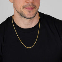 Gold Rope Chain - 3mm | Engravd Co | Personalised Jewellery | Bracelets, Necklaces, Cufflinks, Hip Flasks