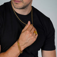 Gold Rope Chain - 3mm | Engravd Co | Personalised Jewellery | Bracelets, Necklaces, Cufflinks, Hip Flasks