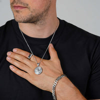Silver Engravd Compass Necklace | Engravd Co | Personalised Jewellery | Bracelets, Necklaces, Cufflinks, Hip Flasks