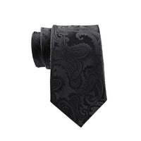 Paisley Black Tie | Engravd Co | Personalised Jewellery | Bracelets, Necklaces, Cufflinks, Hip Flasks