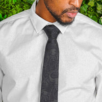 Paisley Black Tie | Engravd Co | Personalised Jewellery | Bracelets, Necklaces, Cufflinks, Hip Flasks