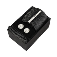 Paisley Black Tie | Engravd Co | Personalised Jewellery | Bracelets, Necklaces, Cufflinks, Hip Flasks