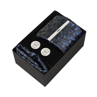 Floral Blue Tie | Engravd Co | Personalised Jewellery | Bracelets, Necklaces, Cufflinks, Hip Flasks