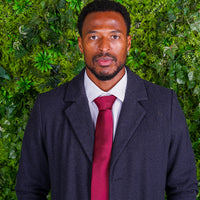 Maroon Tie | Engravd Co | Personalised Jewellery | Bracelets, Necklaces, Cufflinks, Hip Flasks