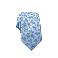 Floral Pale Blue Tie | Engravd Co | Personalised Jewellery | Bracelets, Necklaces, Cufflinks, Hip Flasks