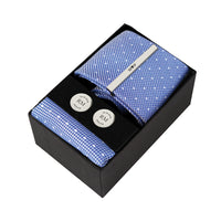 Blue Skylight Spot Tie | Engravd Co | Personalised Jewellery | Bracelets, Necklaces, Cufflinks, Hip Flasks