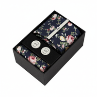 Navy Bloom Tie | Engravd Co | Personalised Jewellery | Bracelets, Necklaces, Cufflinks, Hip Flasks