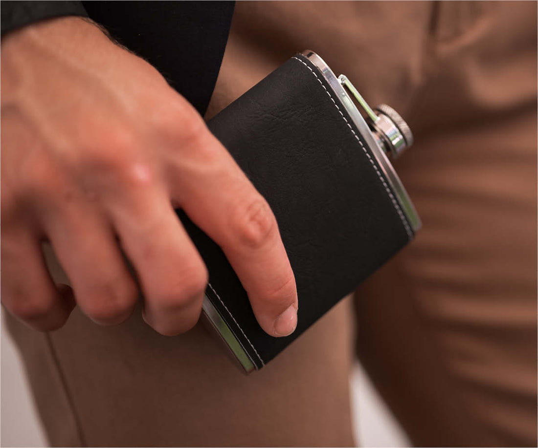 Engravd Hip Flask set: Design 1 | Engravd Co | Personalised Jewellery | Bracelets, Necklaces, Cufflinks, Hip Flasks