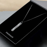 Black Theo Necklace | Engravd Co | Personalised Jewellery | Bracelets, Necklaces, Cufflinks, Hip Flasks