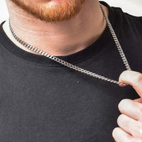 Silver Cuban Link Chain - 5mm | Engravd Co | Personalised Jewellery | Bracelets, Necklaces, Cufflinks, Hip Flasks