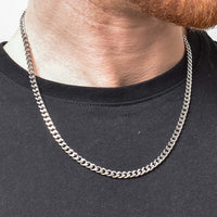 Silver Cuban Link Chain - 5mm | Engravd Co | Personalised Jewellery | Bracelets, Necklaces, Cufflinks, Hip Flasks