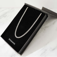 Silver Cuban Link Chain - 5mm | Engravd Co | Personalised Jewellery | Bracelets, Necklaces, Cufflinks, Hip Flasks
