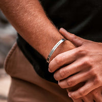 Silver Engravd Custom Cuff | Engravd Co | Personalised Jewellery | Bracelets, Necklaces, Cufflinks, Hip Flasks