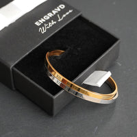 Rainbow Engravd Custom Cuff | Engravd Co | Personalised Jewellery | Bracelets, Necklaces, Cufflinks, Hip Flasks