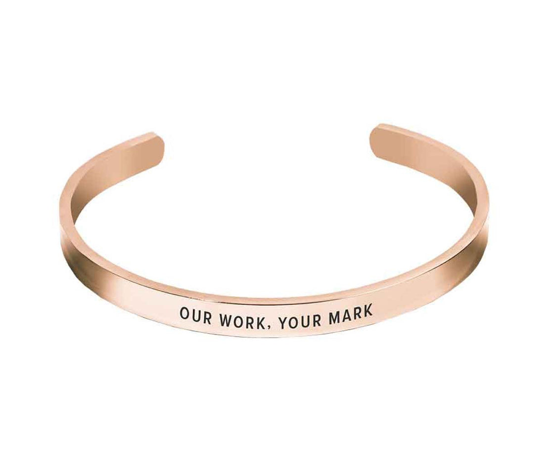 Rose Gold Engravd Custom Cuff | Engravd Co | Personalised Jewellery | Bracelets, Necklaces, Cufflinks, Hip Flasks