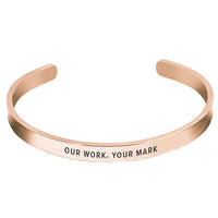 Rose Gold Engravd Custom Cuff | Engravd Co | Personalised Jewellery | Bracelets, Necklaces, Cufflinks, Hip Flasks