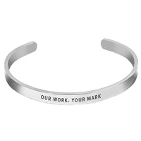 Silver Engravd Custom Cuff | Engravd Co | Personalised Jewellery | Bracelets, Necklaces, Cufflinks, Hip Flasks