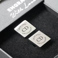 ENGRAVD CUFF LINK SET | Engravd Co | Personalised Jewellery | Bracelets, Necklaces, Cufflinks, Hip Flasks