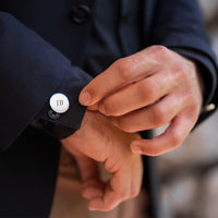 Engravd Round Custom Cuff link set: Design 5 | Engravd Co | Personalised Jewellery | Bracelets, Necklaces, Cufflinks, Hip Flasks