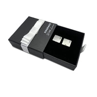 Engravd Round Custom Cuff link set: Design 5 | Engravd Co | Personalised Jewellery | Bracelets, Necklaces, Cufflinks, Hip Flasks