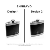 Engravd Hip Flask set: Design 1 | Engravd Co | Personalised Jewellery | Bracelets, Necklaces, Cufflinks, Hip Flasks