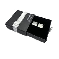 4 x Engravd Square Custom Cuff links : Initial sets | Engravd Co | Personalised Jewellery | Bracelets, Necklaces, Cufflinks, Hip Flasks