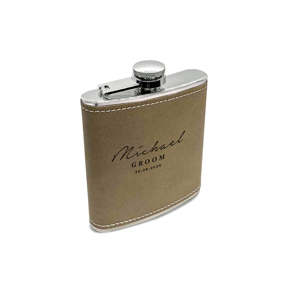 Engravd Hip Flask - Name/Title/Date | Engravd Co | Personalised Jewellery | Bracelets, Necklaces, Cufflinks, Hip Flasks