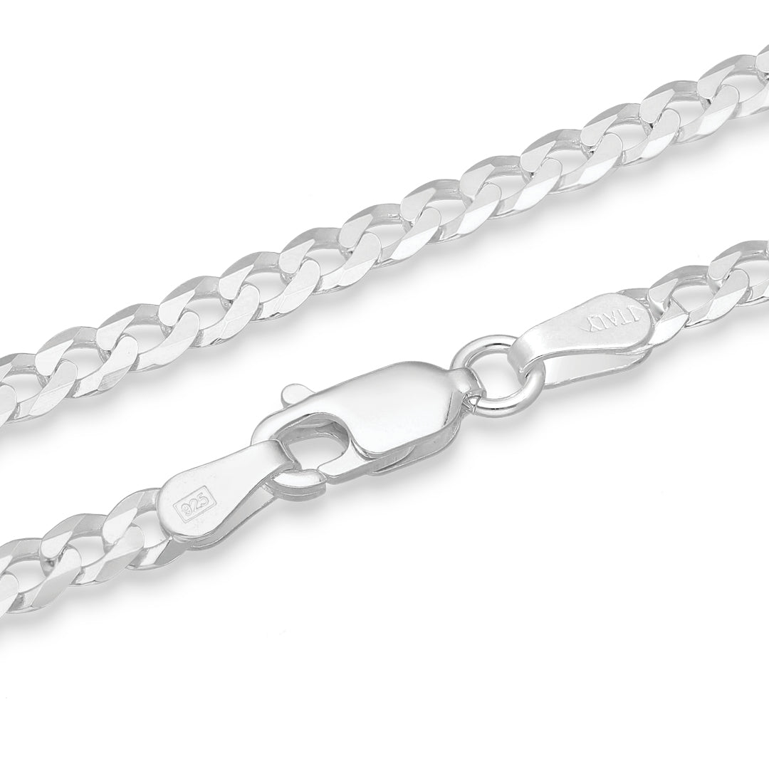 925 Sterling Silver Cuban Chain - 3mm | Engravd Co | Personalised Jewellery | Bracelets, Necklaces, Cufflinks, Hip Flasks