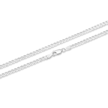 925 Sterling Silver Cuban Chain - 3mm | Engravd Co | Personalised Jewellery | Bracelets, Necklaces, Cufflinks, Hip Flasks